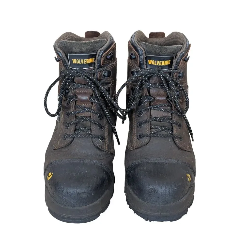 Wolverine Work Boots Mens Size 8.5 EW EPX Steel Toe Brown Leather Waterproof